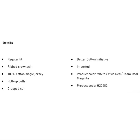 Adidas X Merimekko Trefoil Infill Cropped Tee Woman’s XL Cuffed Short Sleeves - Picture 12 of 16